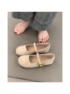 Damen elegante Ballerinas mit modischem Riemchen und komfortablem Fußbett EB