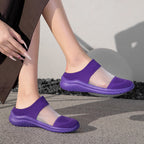 Damen bequeme Clogs aus atmungsaktivem Obermaterial EB