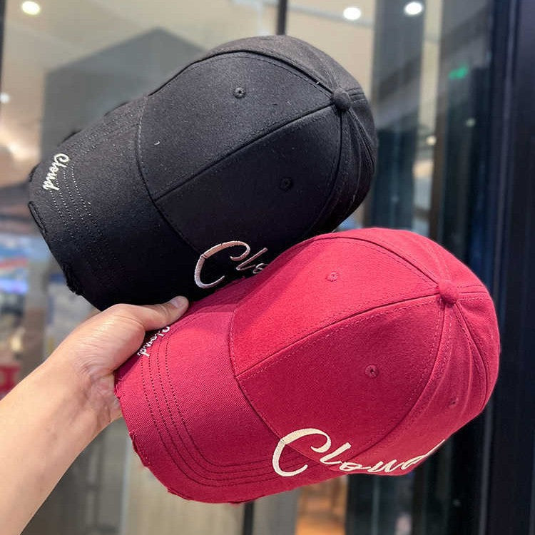 Women's Distressed Casual Cotton Baseball Cap