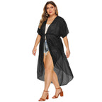 Damen eleganter transparenter Strandkimono EB