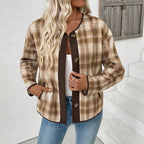 Damen Kariertes Overshirt EB