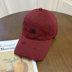 Herren-Baseballkappe im Distressed-Look