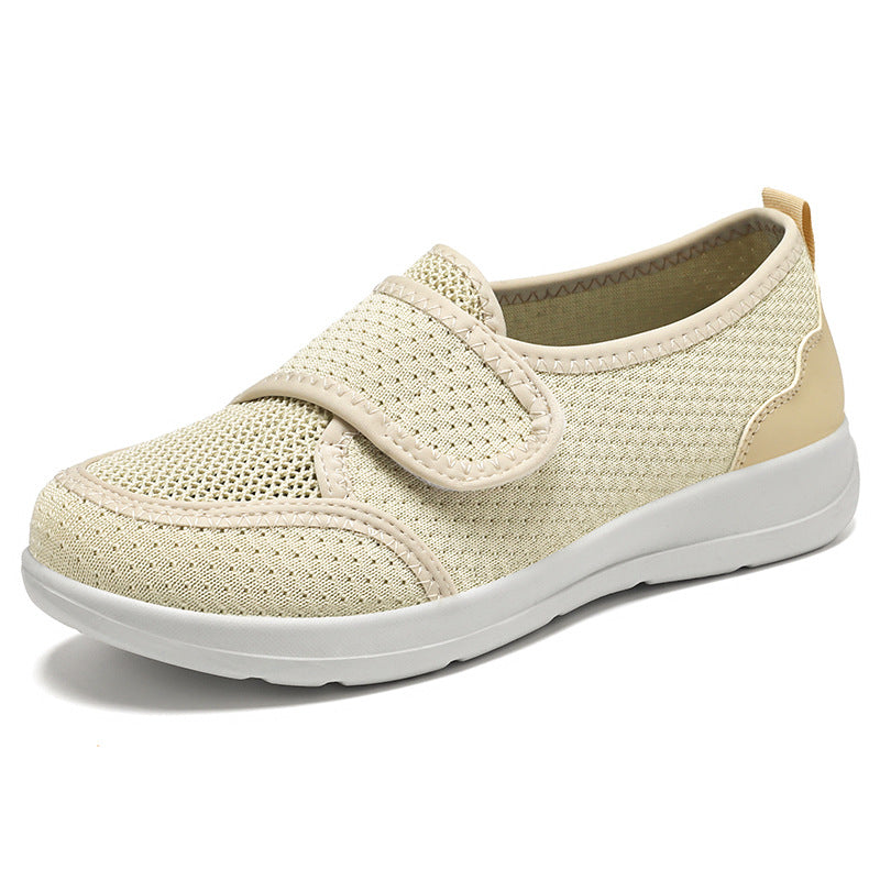 Damen Bequeme Freizeitschuhe mit praktischem Klettverschluss und atmungsaktivem Mesh-Obermaterial EB