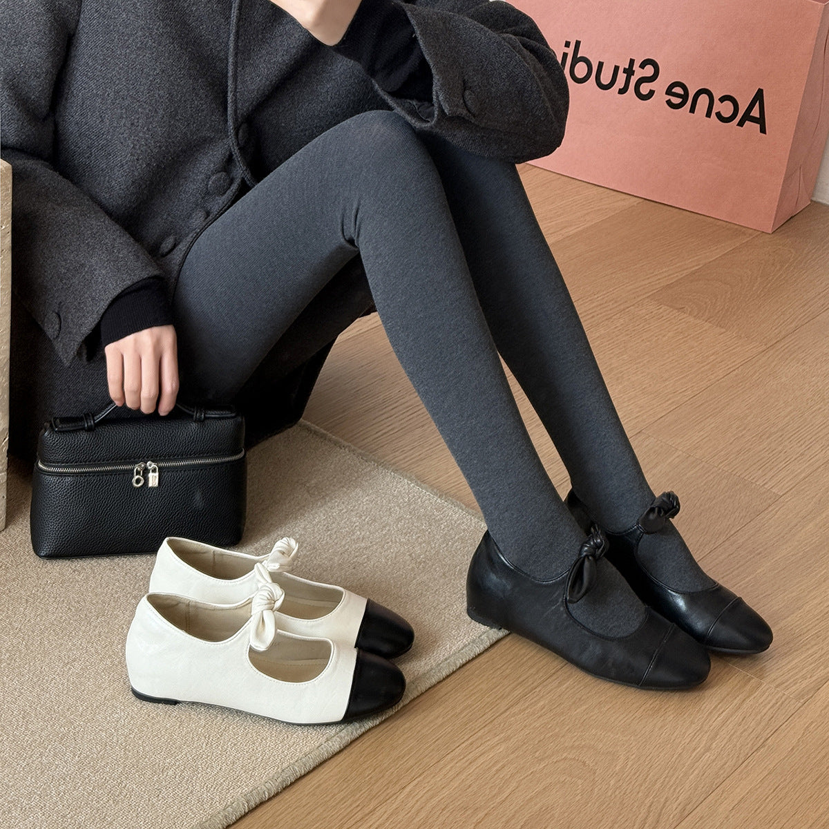 Damen Elegante Ballerinas mit modischem Schleifen-Detail und komfortabler Innensohle EB
