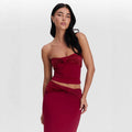 Damen Crop Top und Rock Set EB