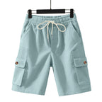 Herren-Cordshorts mit Cargo-Taschen und Kordelzug