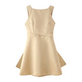 Damen elegantes Cocktailkleid mit modernem Schnitt und schwingendem Rock EB
