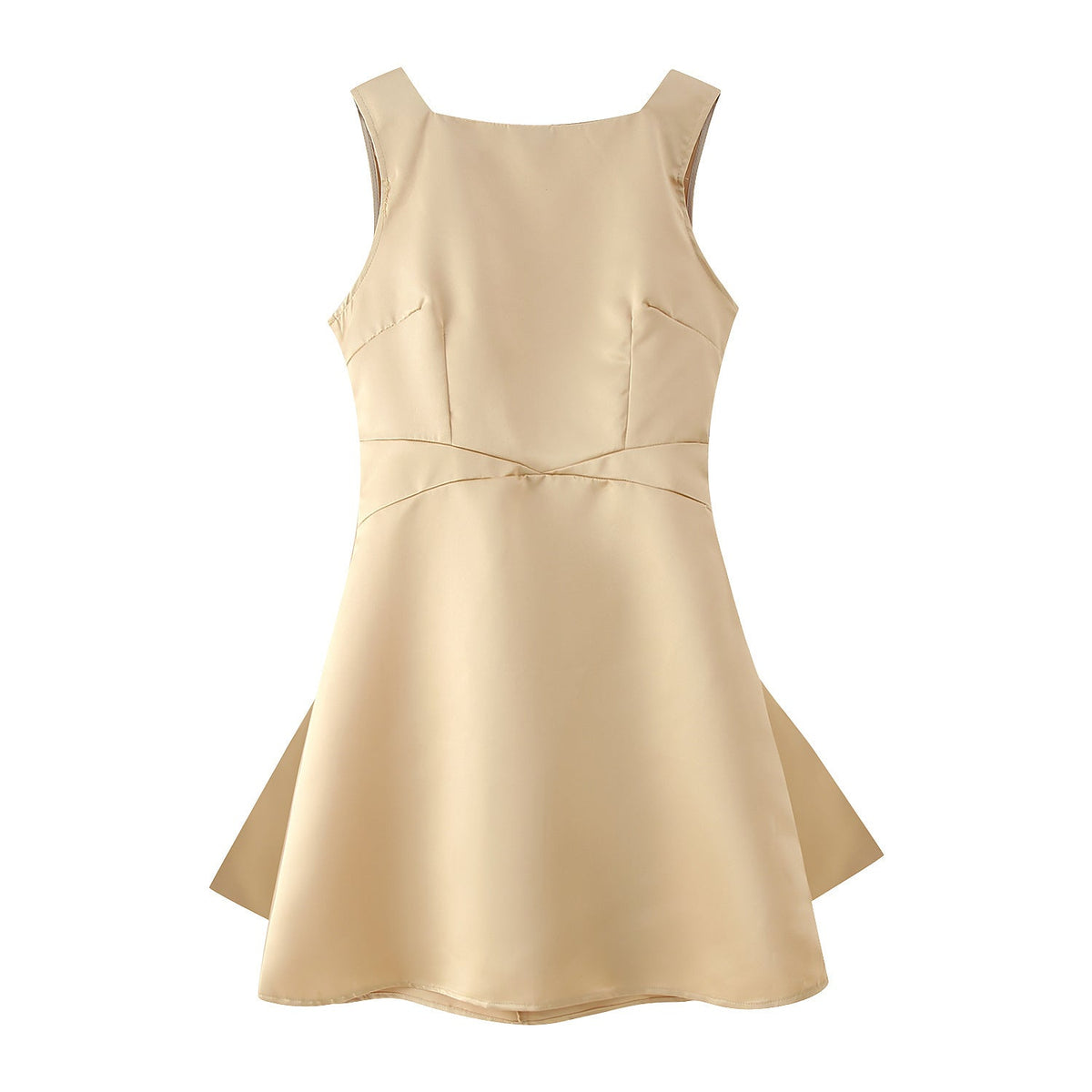 Damen elegantes Cocktailkleid mit modernem Schnitt und schwingendem Rock EB