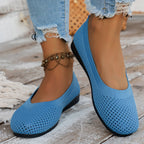 Damen bequeme Slipper aus atmungsaktivem Netzmaterial mit rutschfester Sohle EB