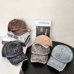 Damen-Baseballkappe im Vintage-Stil mit Used-Look