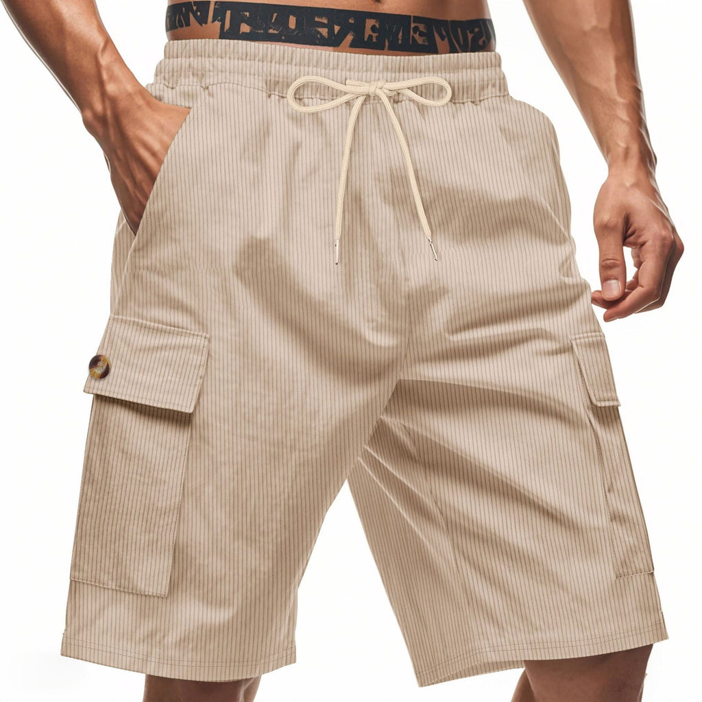 Herren Cargo-Shorts mit verstellbarem Kordelzug und praktischen Seitentaschen EB