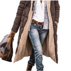 Damen Lange Gefütterte Winterjacke mit Luxuriösem Innenfutter EB