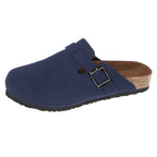 Damen Bequeme Clogs mit verstellbarem Riemen und anatomischem Fußbett EB