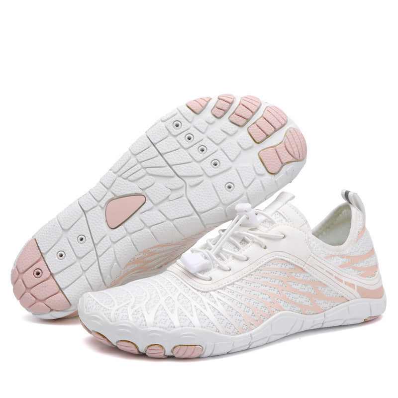 Damen Aqua-Fitness-Schuhe mit atmungsaktiver Obermaterialstruktur und rutschfester Sohle EB