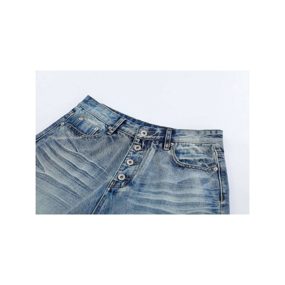 Trendige Damen-Jeansshorts mit lockerer Passform