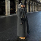 Damen Oversized Mantel mit Nadelstreifen EB