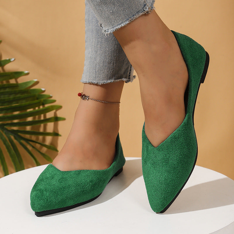Damen Elegante Ballerinas mit flexiblem Fußbett und spitz zulaufendem Design EB