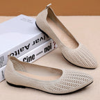 Damen Bequeme Ballerinas aus atmungsaktivem Netzmaterial EB