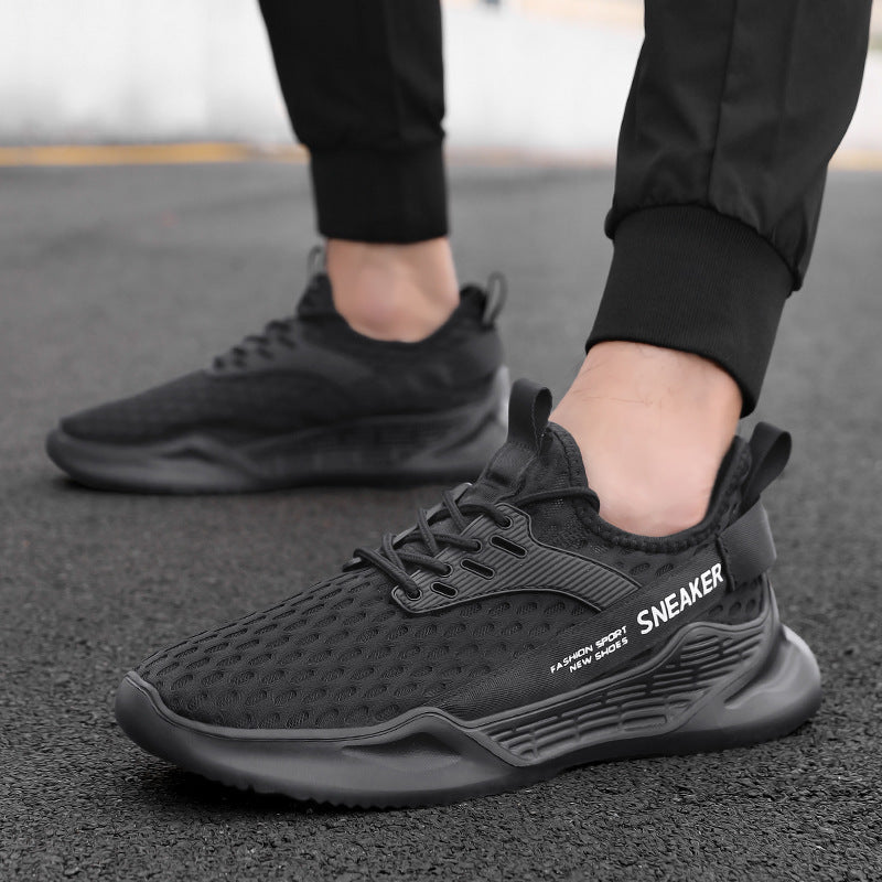 Unisex nan atmungsaktiver Stricksportschuh mit wabenstruktur, sockenähnlichem Schaft und gedämpfter Leichtschaum-Zwischensohle EB