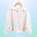 Damen atmungsaktive und wasserabweisende Sportjacke mit Kapuze EB