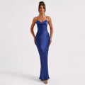 Damen elegantes Kleid mit schmalem Schnitt und trägerloser Silhouette EB