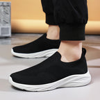 Unisex nan elastischer Strick-Schlupfschuh mit ergonomischer Dämpfungssohle und Fersenlasche EB