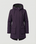 Übergangsjacke Damen sportlich als Parka mit verstellbarer Kapuze