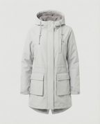 Übergangsjacke Damen sportlich als Parka mit verstellbarer Kapuze