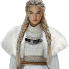 Damen hochwertige Winterjacke mit Pelzkragen EB