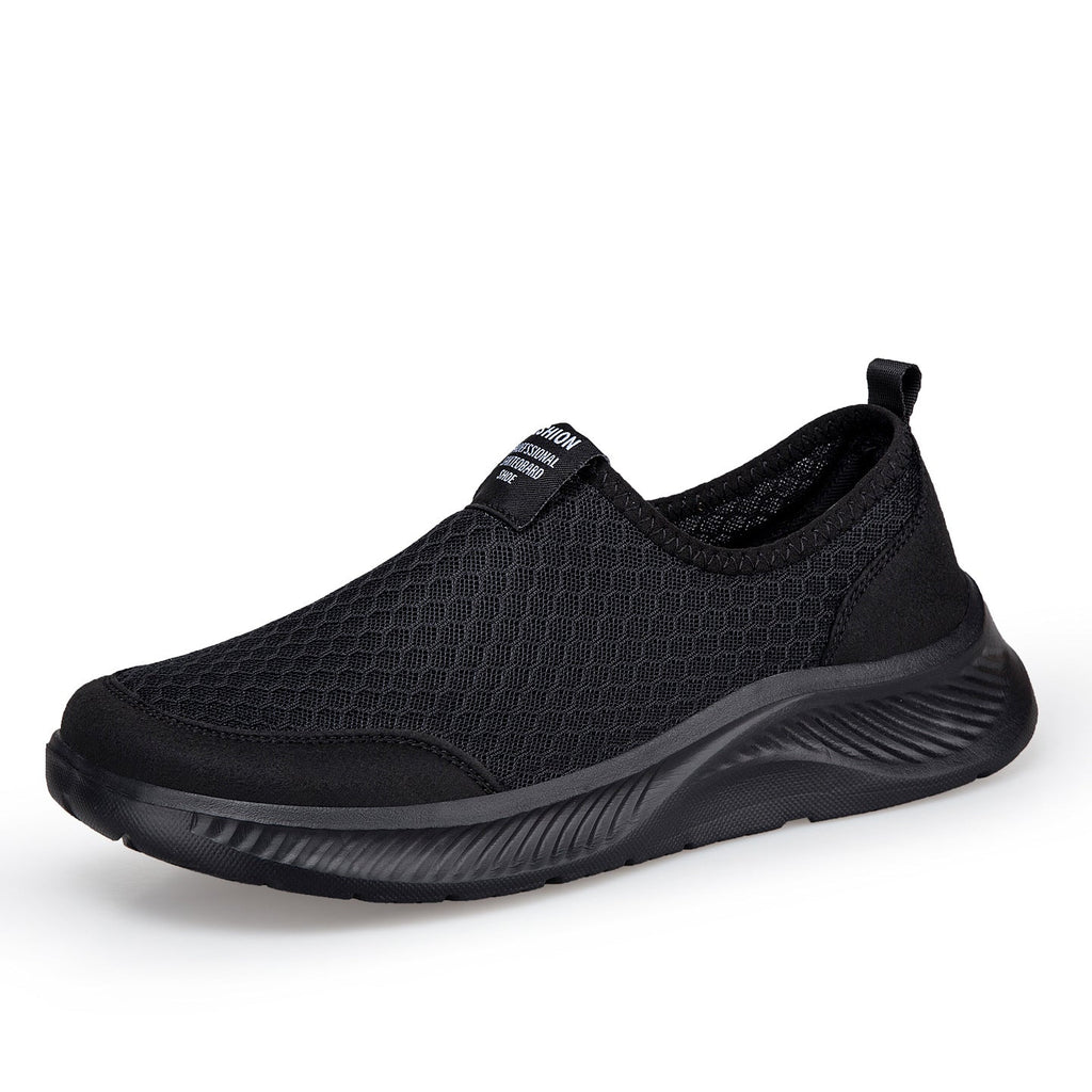 Damen Bequeme Slip-On Freizeitschuhe mit atmungsaktiver Netzstruktur EB