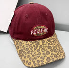 Lässige Damen-Baseballkappe mit Leopardenmuster