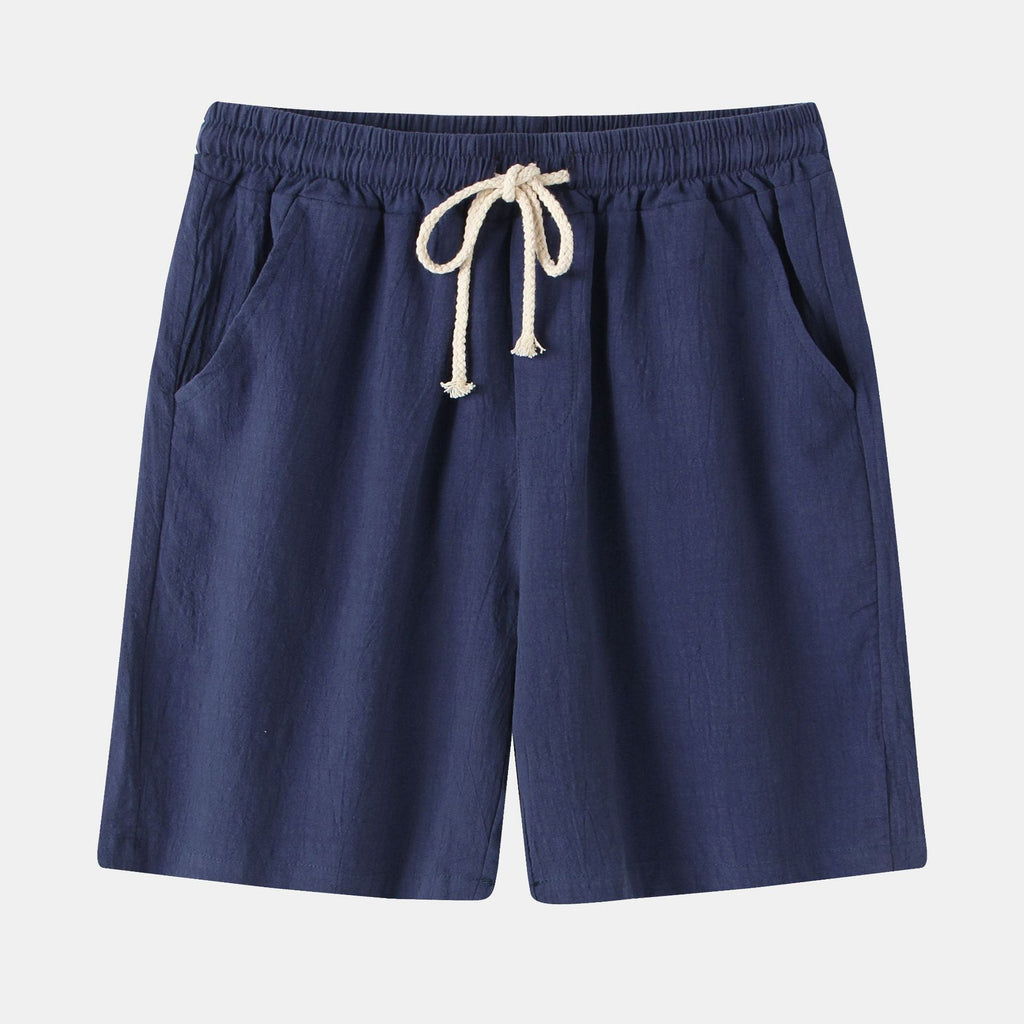 Herren Bermuda-Shorts mit elastischem Bund und seitlichen Taschen EB