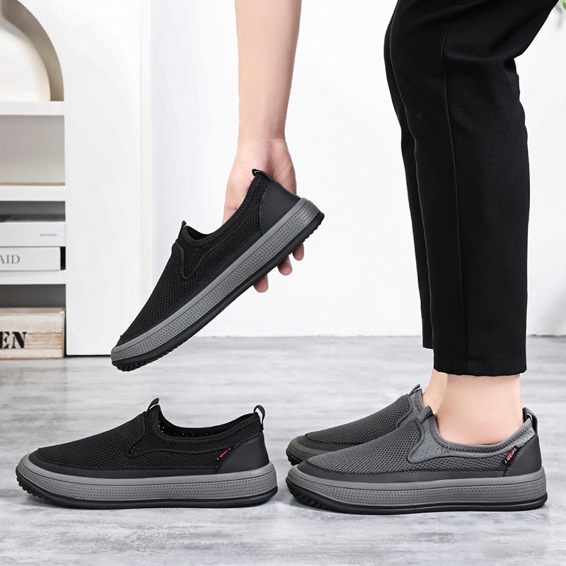 Damen Atmungsaktive Slip-On Sportschuhe mit gepolsterter Sohle EB