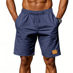 Herren-Bermudashorts aus Baumwollmix mit Kordelzug