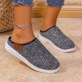 Damen Bequeme Hausschuhe mit Rutschfester Sohle und Herringbone-Muster EB