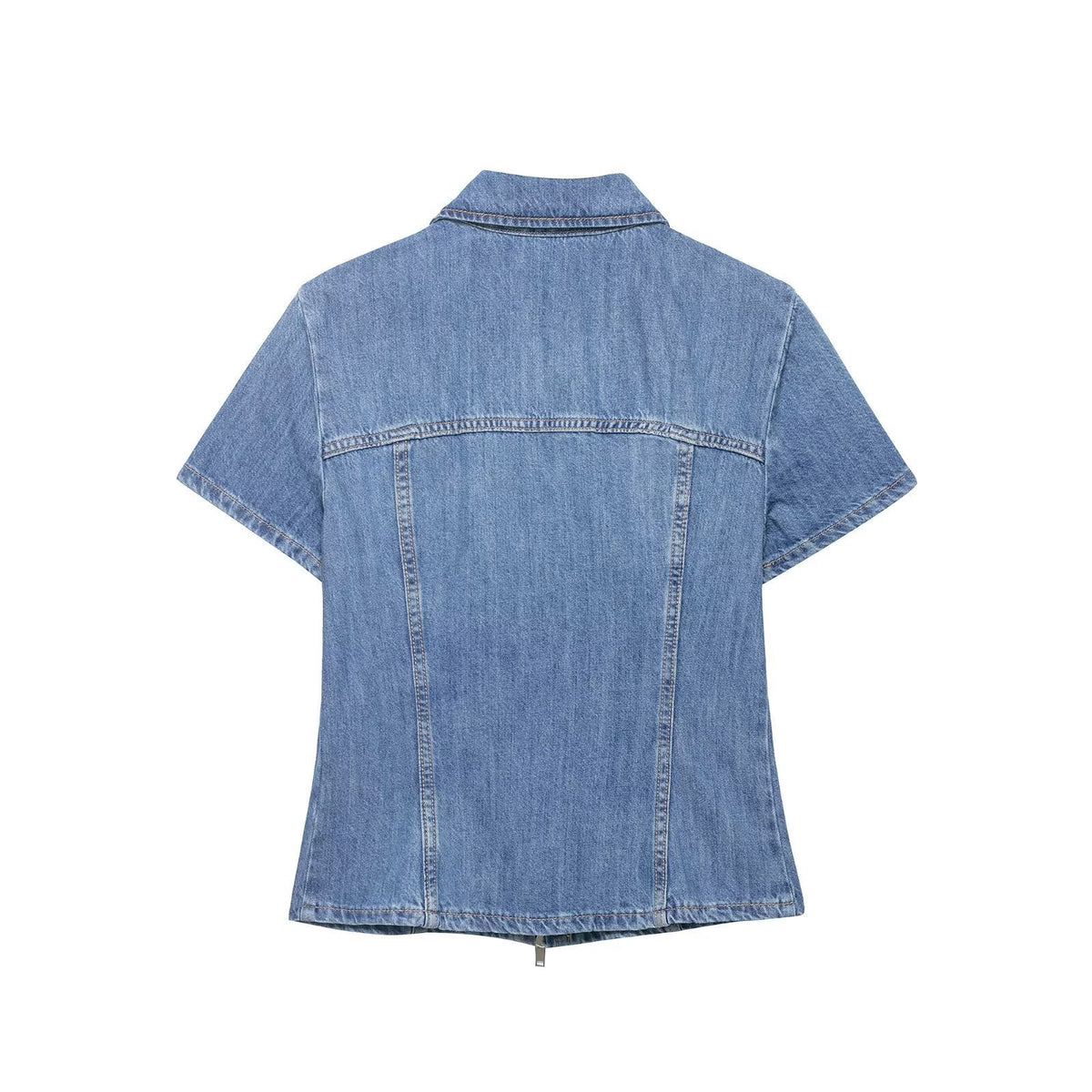 Damen Jeansjacke mit kurzem Schnitt und praktischer Reißverschlussfunktion EB