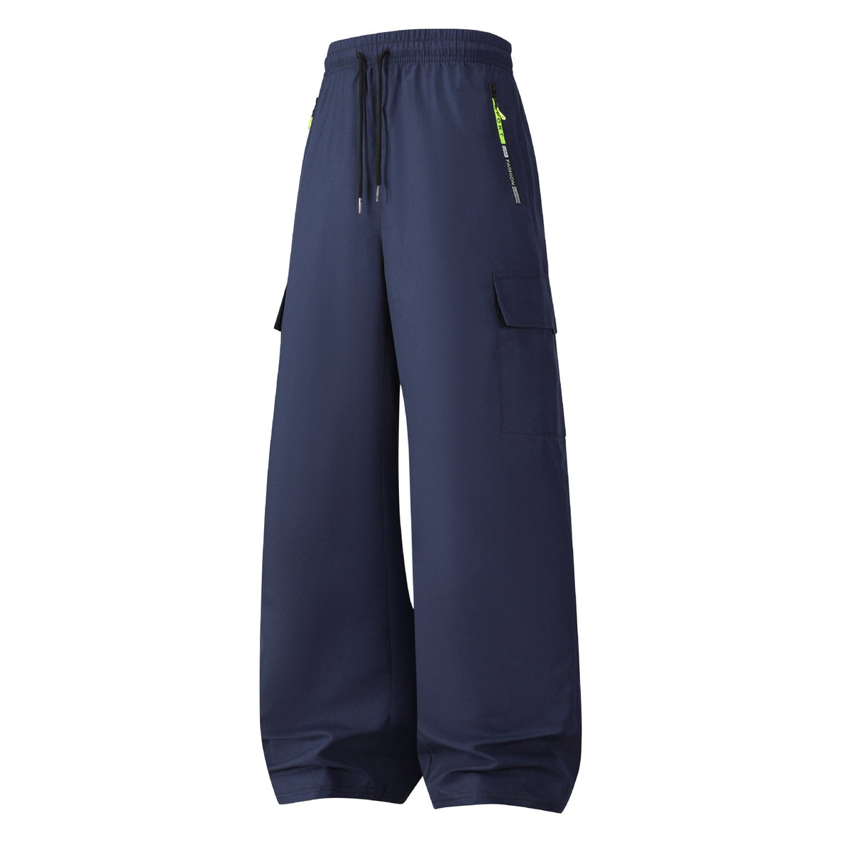 Herren Cargo-Shorts mit elastischem Bund, Kordelzug und Reißverschlusstaschen