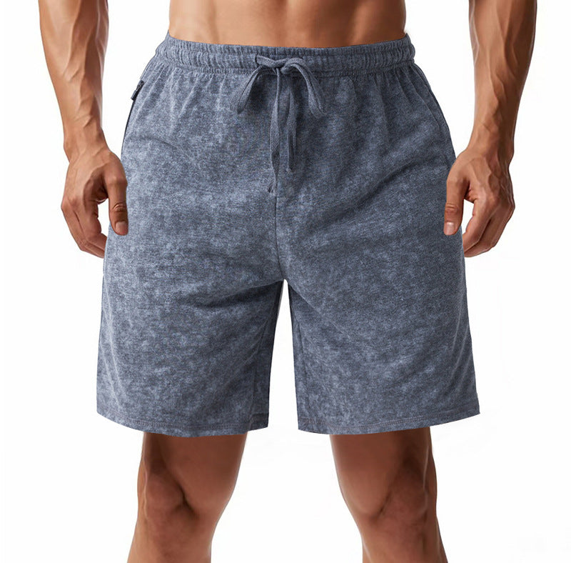 Herren bequeme Freizeit-Shorts aus sanftem Stoff mit verstellbarem Kordelzug EB