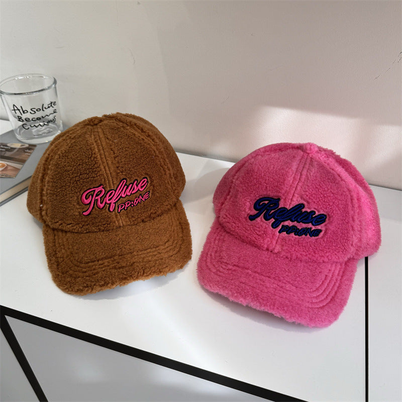 Flauschige Baseball-Cap für Damen