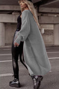 Damen Grobstrickmantel im lässigen Oversized-Stil mit tiefen Taschen EB