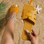 Damen Bequeme Riemchen-Sandalen mit modischem Design und ergonomischer Fußbettgestaltung EB