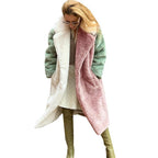 Damen Langhaarmantel aus weichem Teddyfell EB