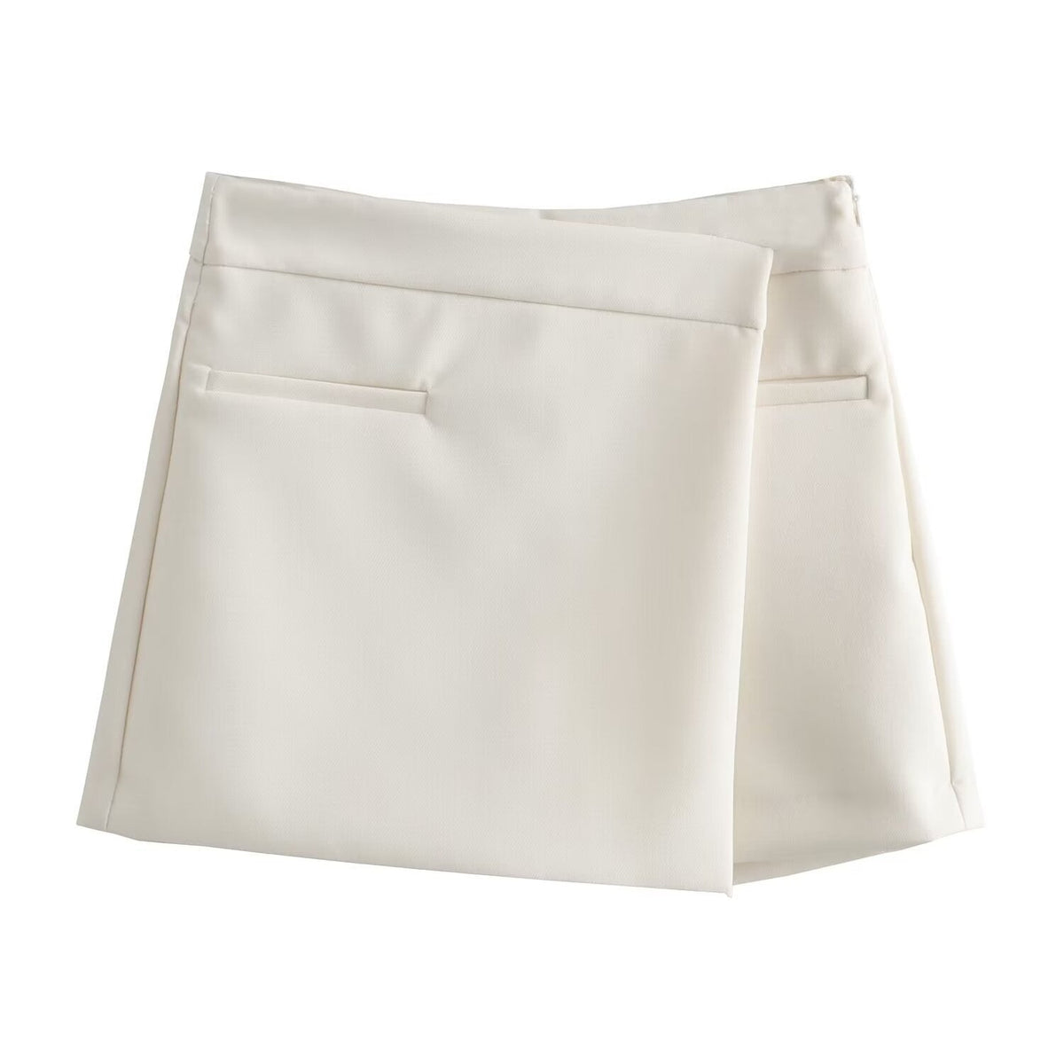 Damen eleganter Minirock mit subtilen Taschen und tailliertem Schnitt EB