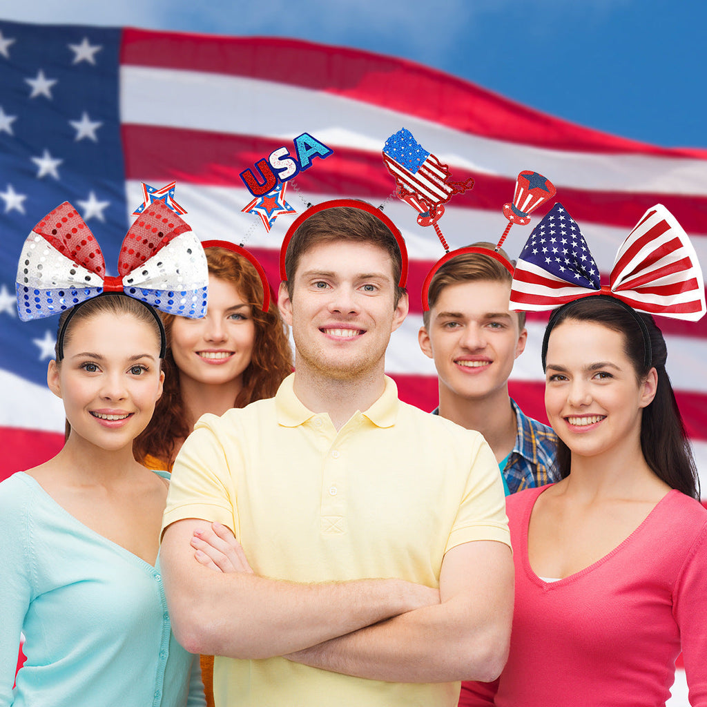 Patriotischer Haarreif zum Unabhängigkeitstag mit Uncle Sam Hüten