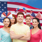 Patriotischer Haarreif zum Unabhängigkeitstag mit Uncle Sam Hüten