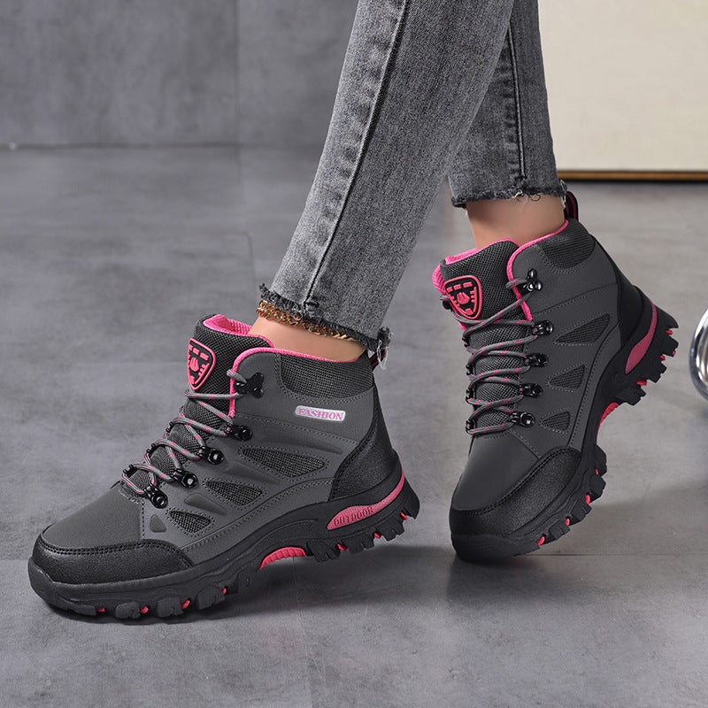 Damen Hochleistungs-Wanderschuhe mit rutschfester Profilsohle und atmungsaktivem Obermaterial EB