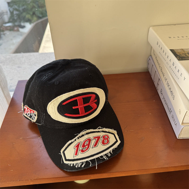 Herren Baseballkappe mit Vintage-Grafik im Used-Look