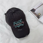 Damen-Baseballkappe mit Distressed-Stickerei