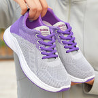 Damen Sportliche Laufschuhe mit atmungsaktivem Strickdesign EB