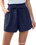 EB | Shorts mit Rüschenrand und Schleife